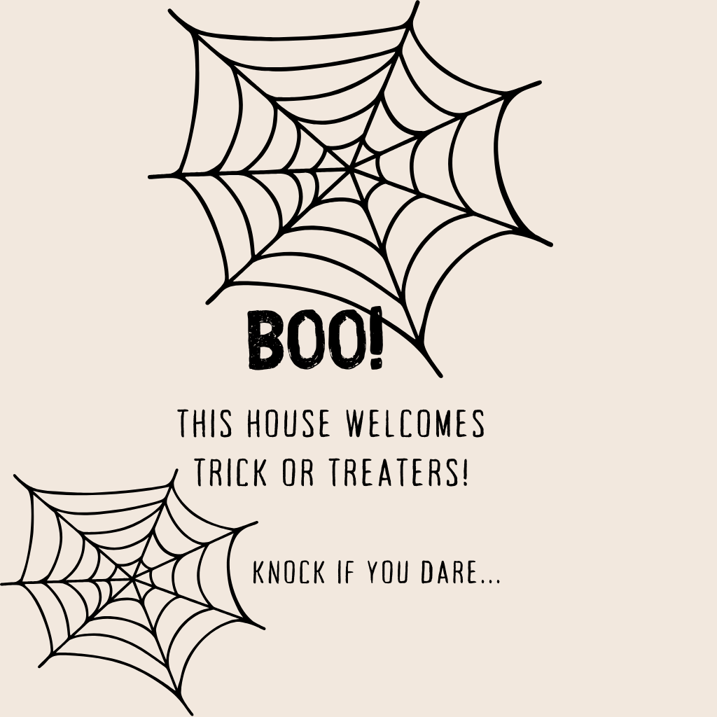 Boo House Halloween Wishes Poster