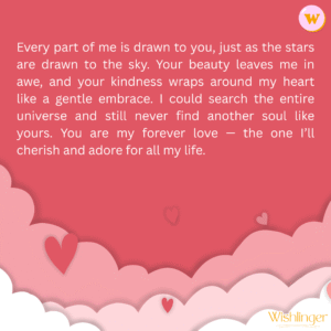 best wishes for love, wishes that will make her feel special