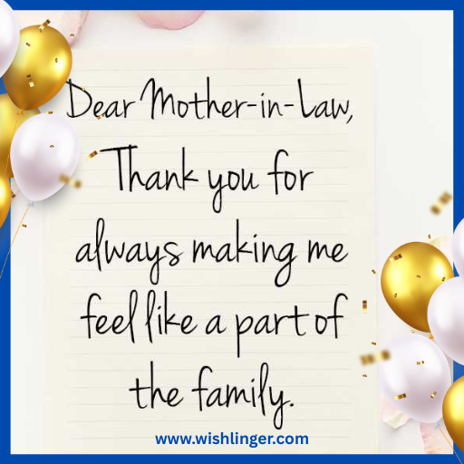 meaningful lines for mother in law